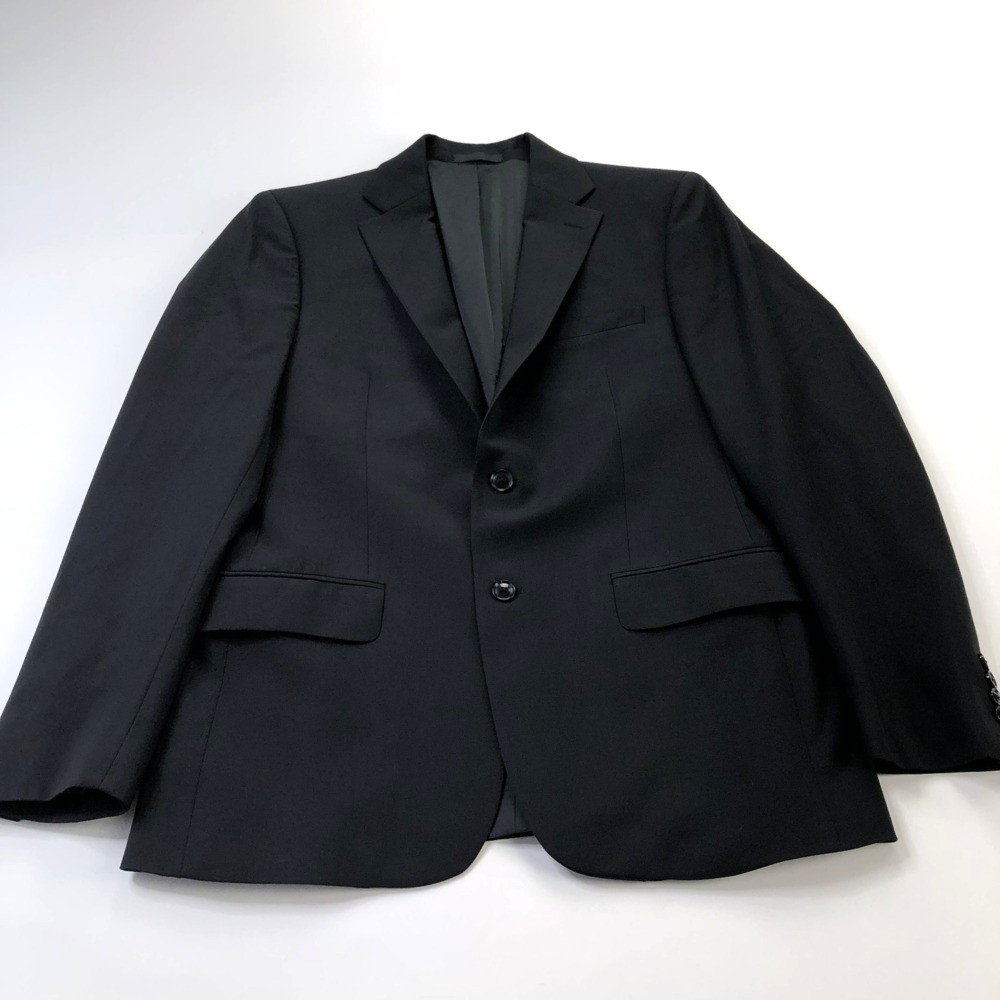 Calvin Klein X-Fit Slim Fit NO TAG 42 Wool Blend Button Blazer Jacket Black